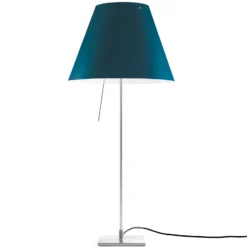 Luceplan Costanza Tischlampe D13if aluminium/blau
