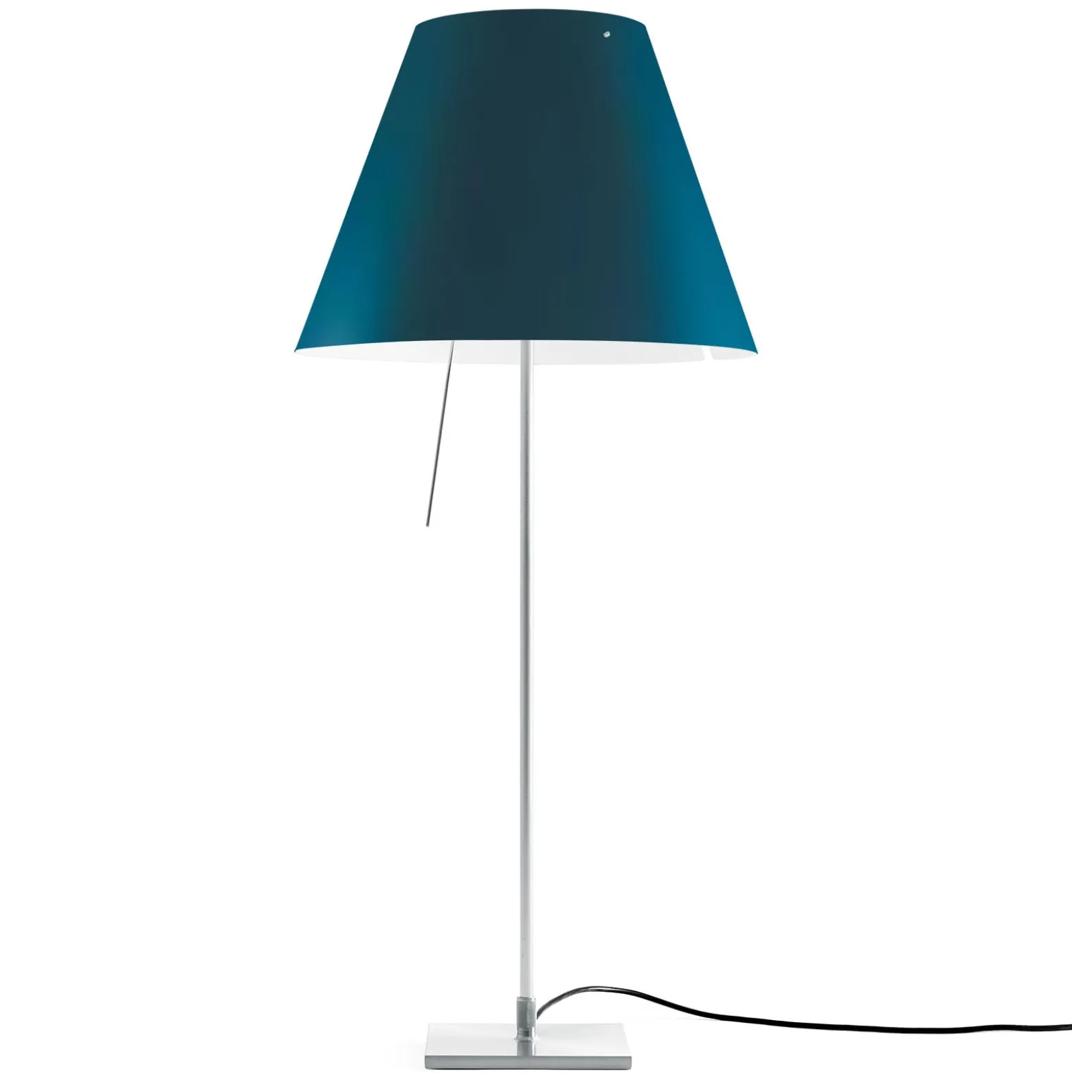Luceplan Costanza Tischlampe D13if aluminium/blau
