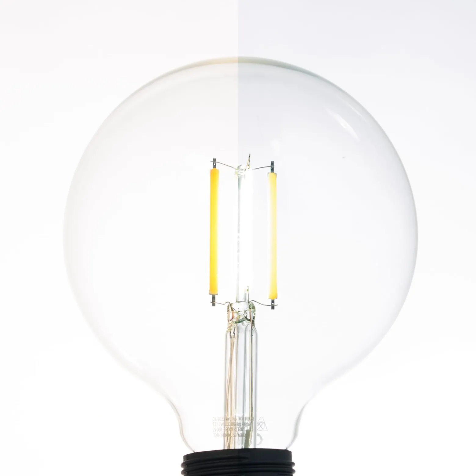 LUUMR LED-Leuchtmittel, E27 G125 7W, klar, smart
