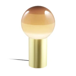 MARSET Tischlampe Dipping Light, Höhe 22 cm, creme/messing