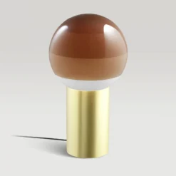 MARSET Tischlampe Dipping Light, Höhe 22 cm, creme/messing