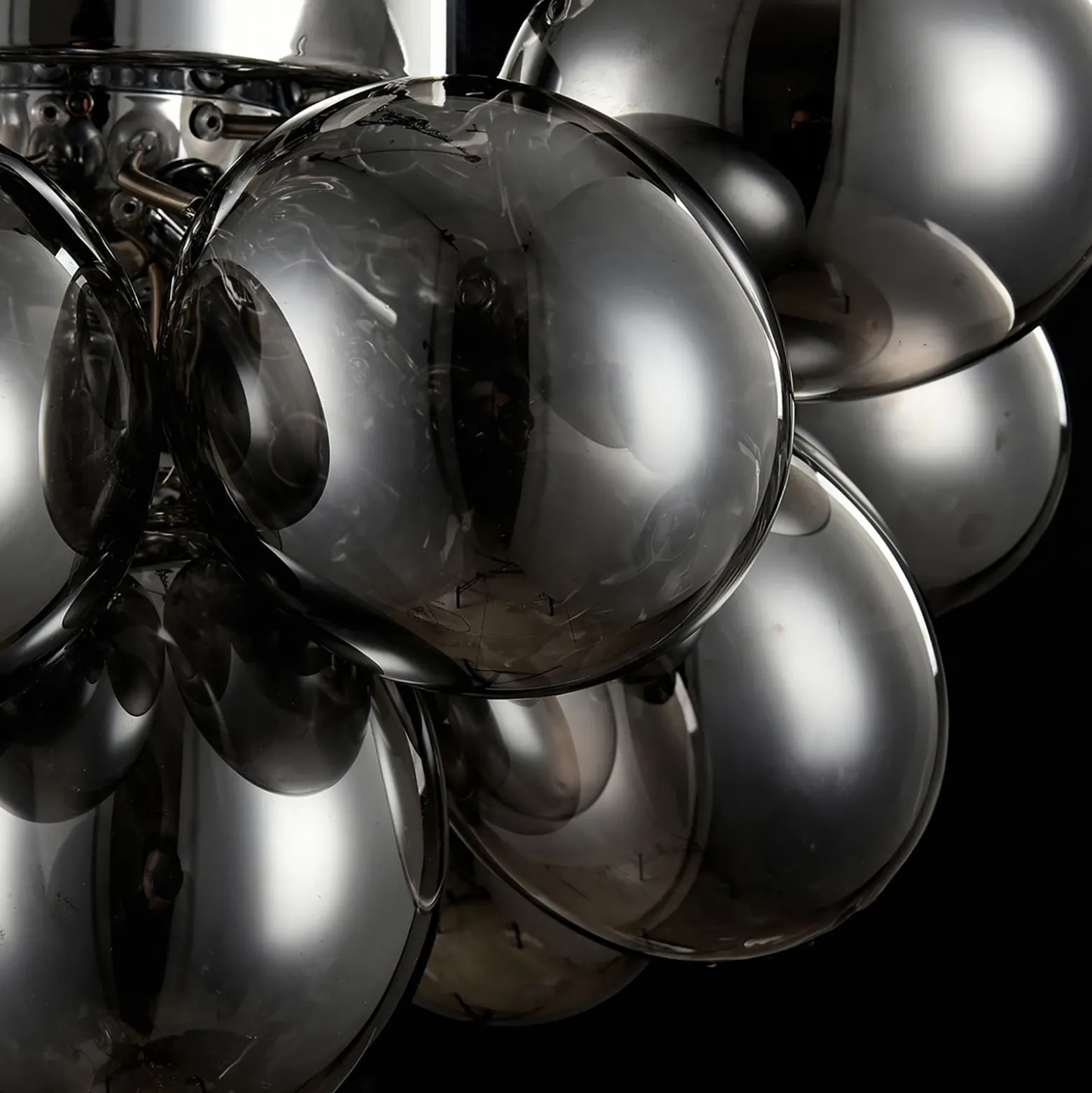 Maytoni Balbo Deckenleuchte Glas nickel/rauch