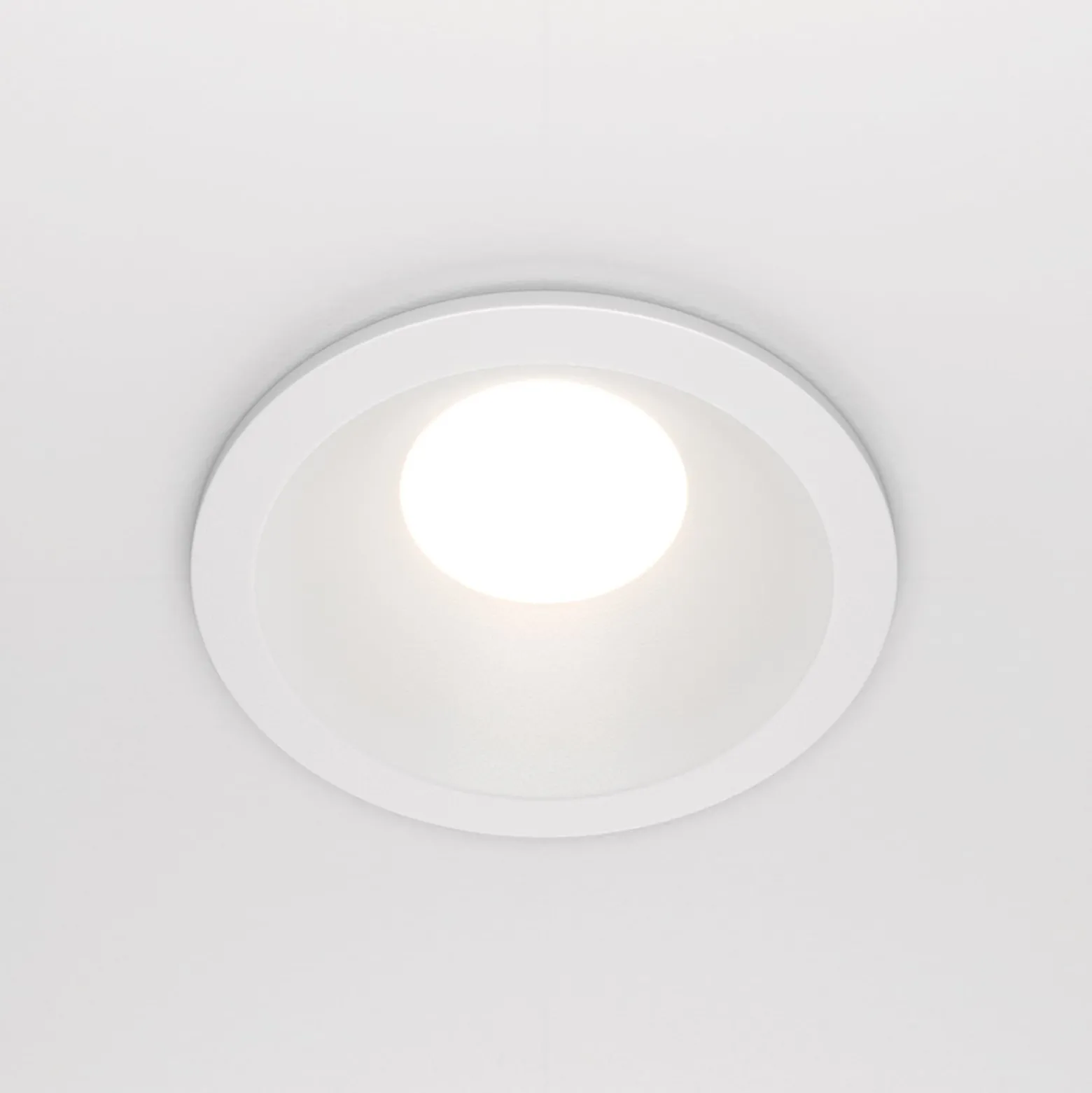 Maytoni Deckeneinbauleuchte Zoom weiß Ø 8,5 cm Alu IP65 GU10