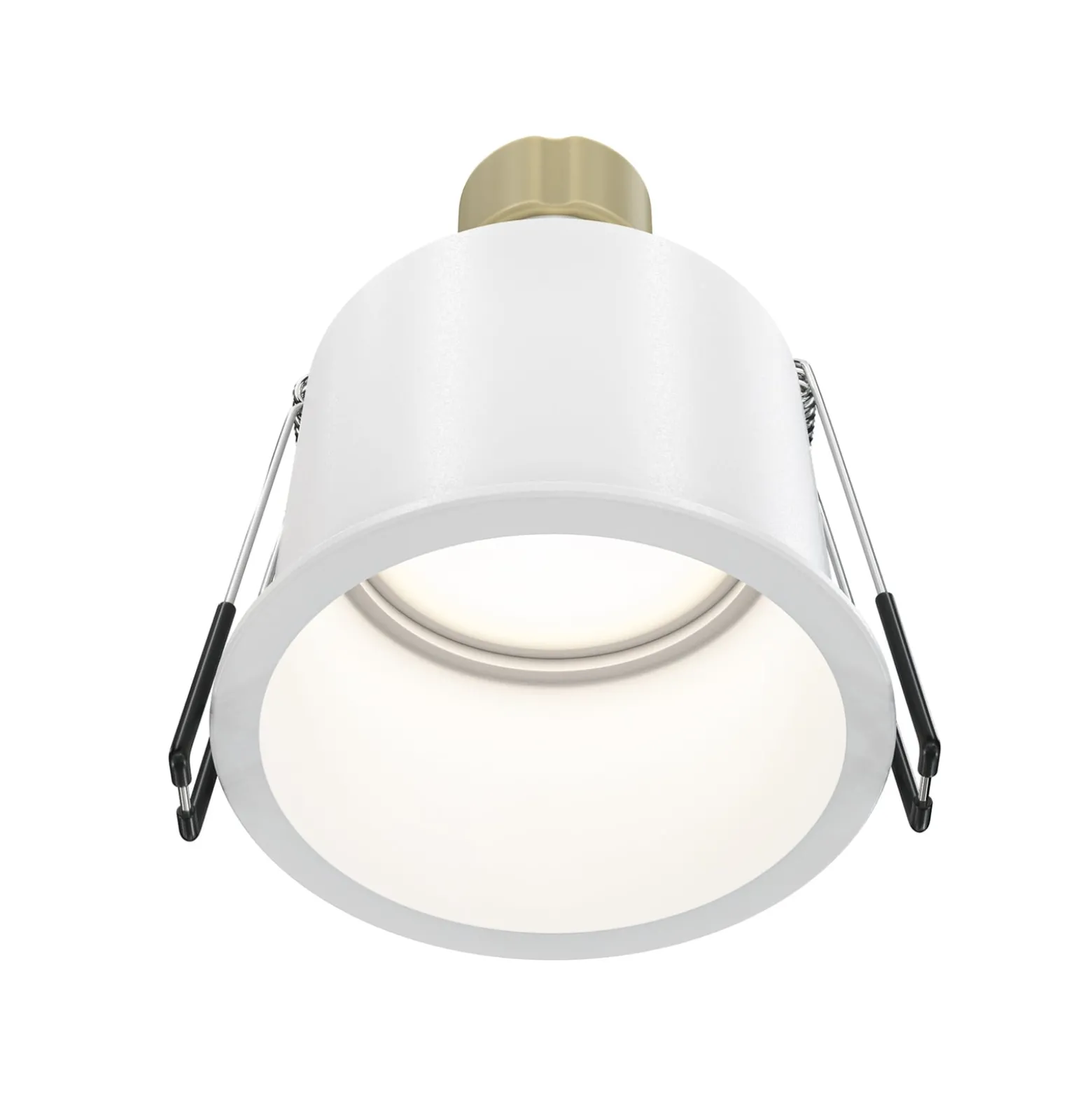 Maytoni Einbaudownlight Reif, weiß/weiß, Ø 6,8 cm, Aluminium