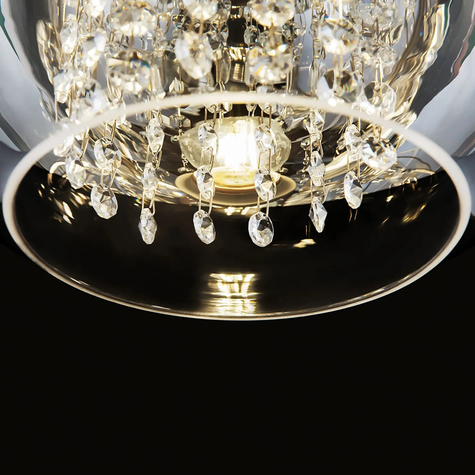 Maytoni Fermi Hängelampe, einflammig, gold, Ø 30cm