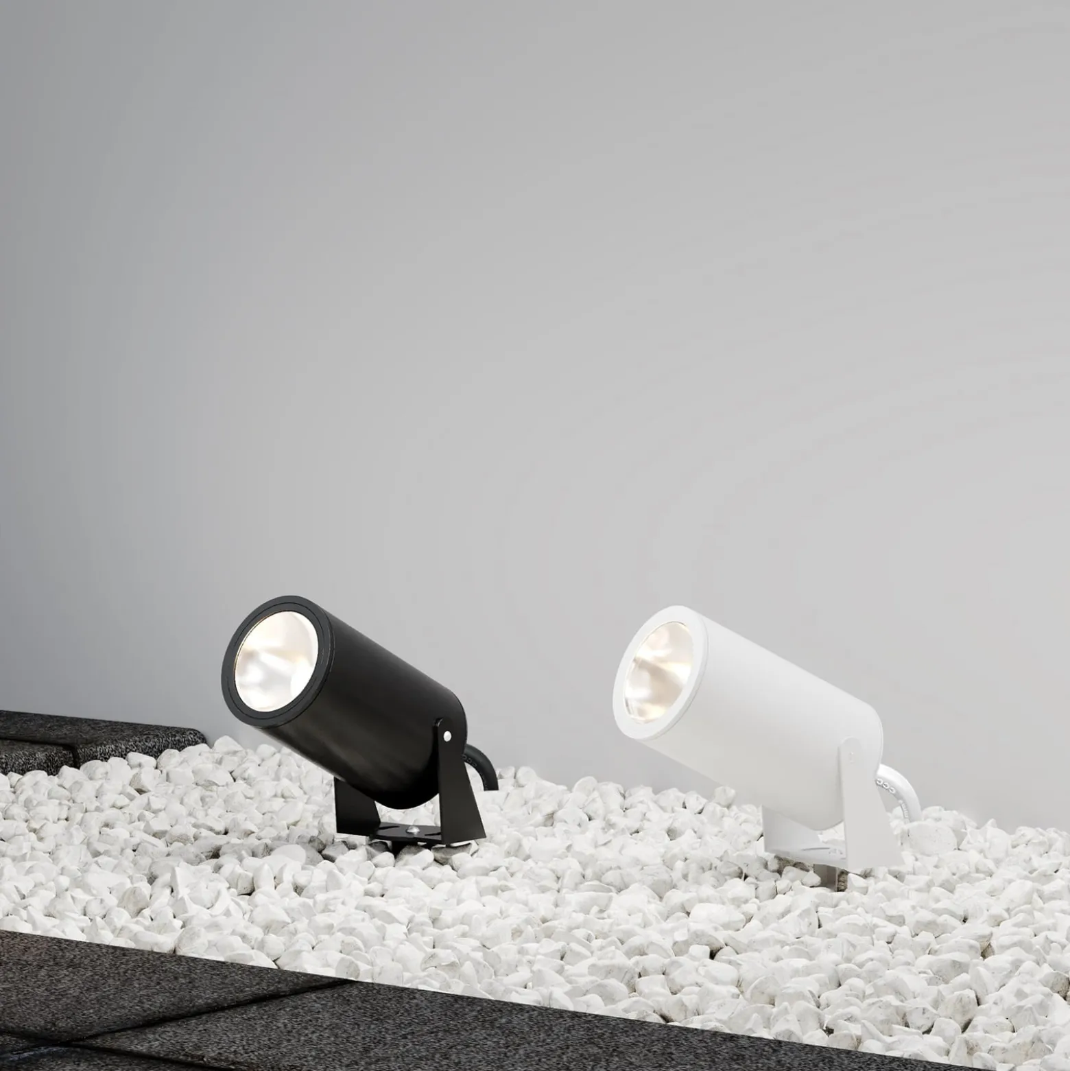 Maytoni LED-Erdspießstrahler Bern, graphit, Ø 13 cm, IP65