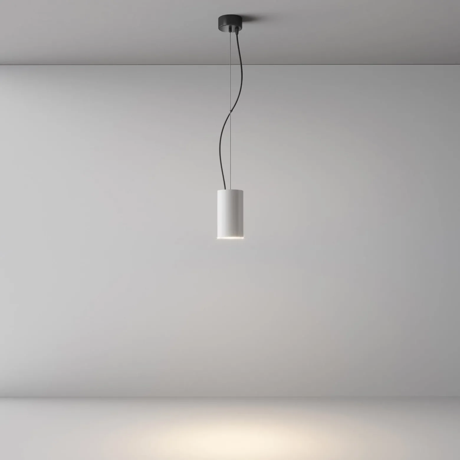 Maytoni LED-Hängeleuchte Efir, weiß, Ø 7,5 cm, 15 W, 38°