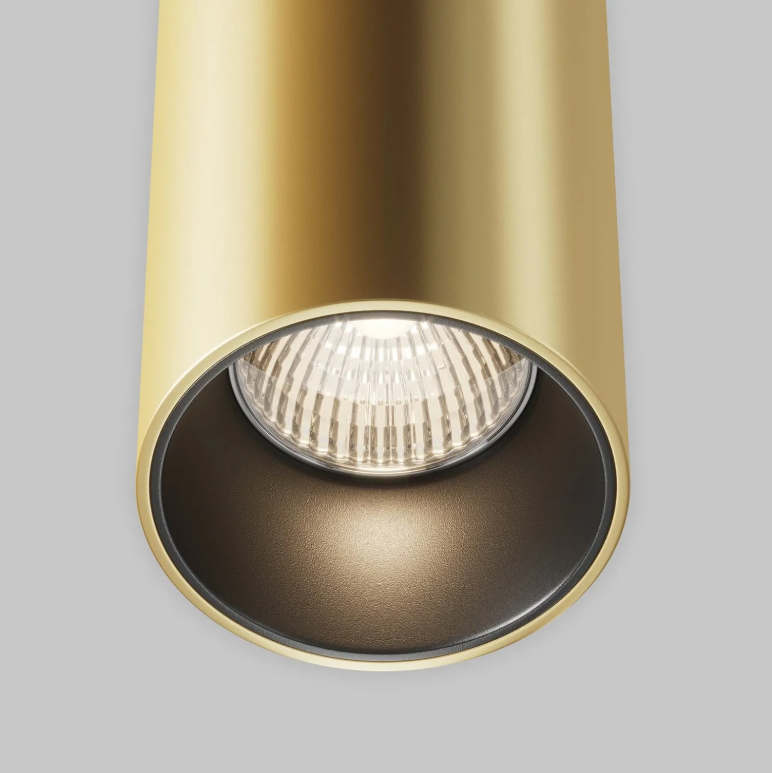 Maytoni LED-Hängeleuchte Efir, gold matt, Ø 9,5cm, 25 W, 38°
