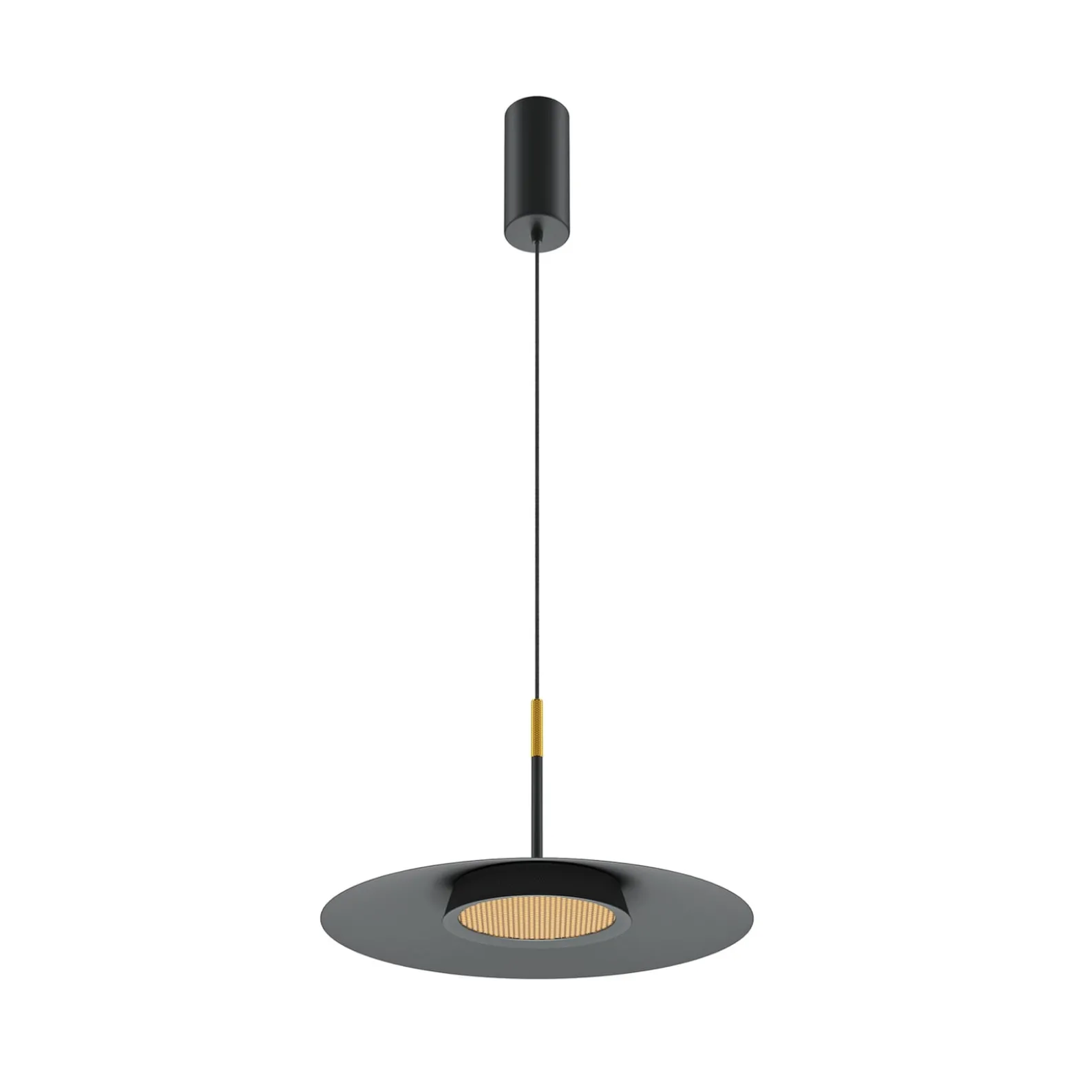 Maytoni LED-Hängeleuchte El, Ø 35 cm, schwarz, Aluminium