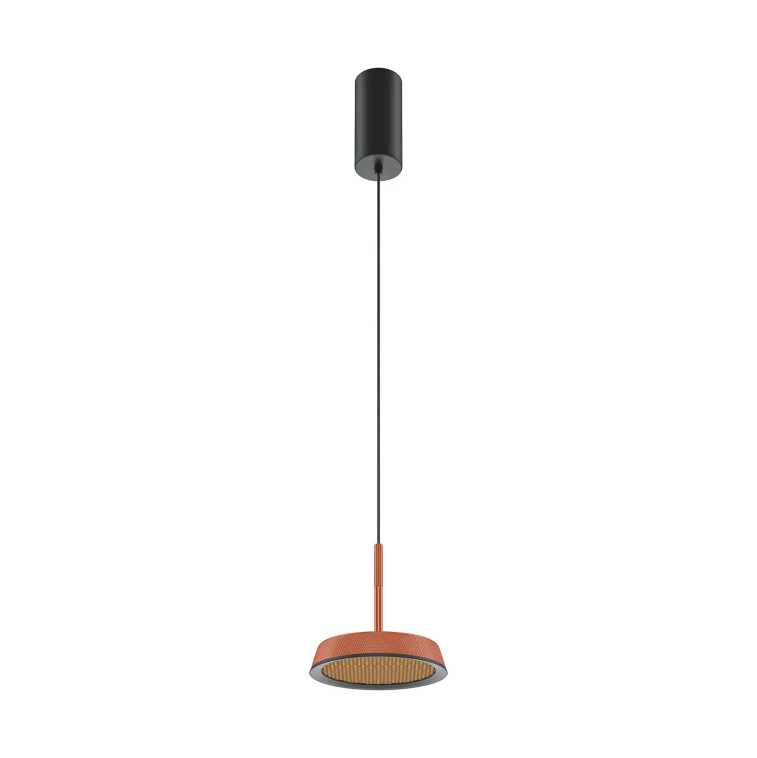 Maytoni LED-Hängeleuchte El, Ø 15,3 cm, orange, Aluminium