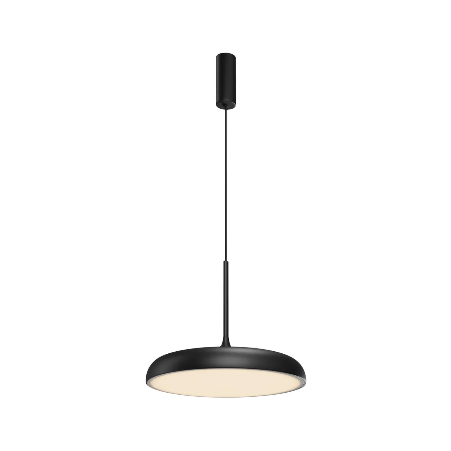 Maytoni LED-Hängeleuchte Gerhard, Ø 40 cm, schwarz, Metall