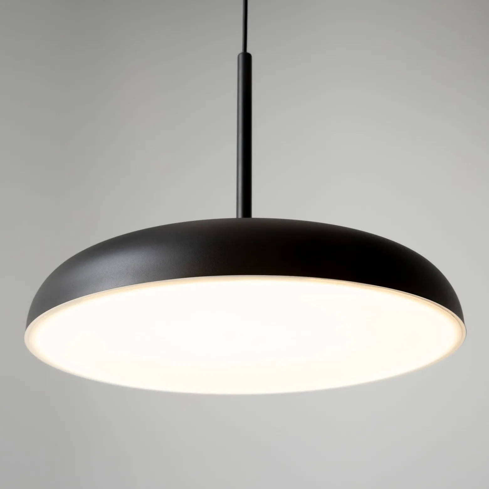 Maytoni LED-Hängeleuchte Gerhard, Ø 40 cm, schwarz, Metall