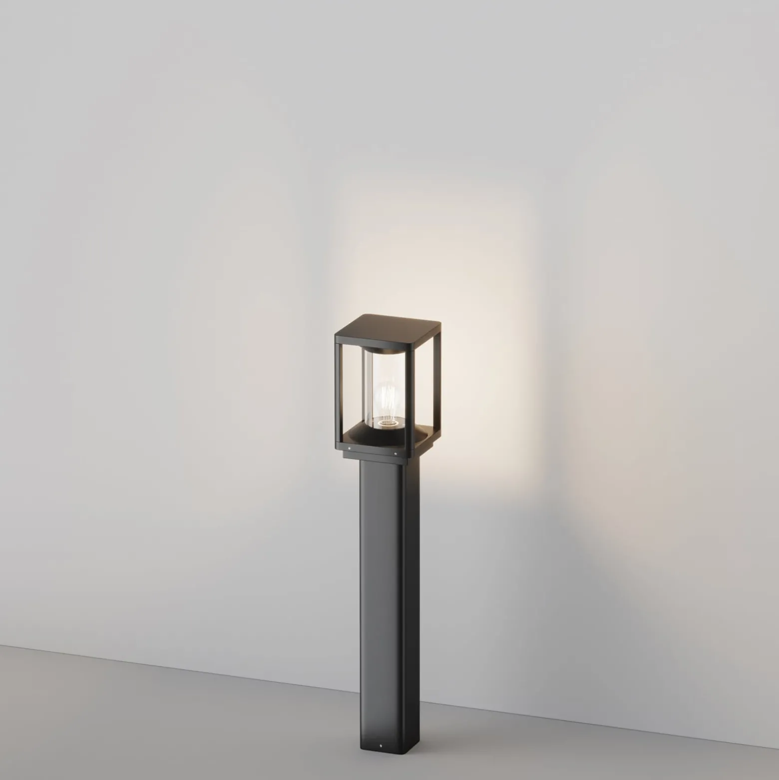 Maytoni Wegeleuchte Cell, graphit, Alu, Höhe 75 cm, IP54