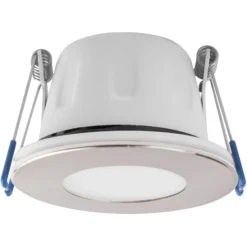 MEGAMAN LED-Einbauspot Tego Slim, 2.800 K, nickel, IP65
