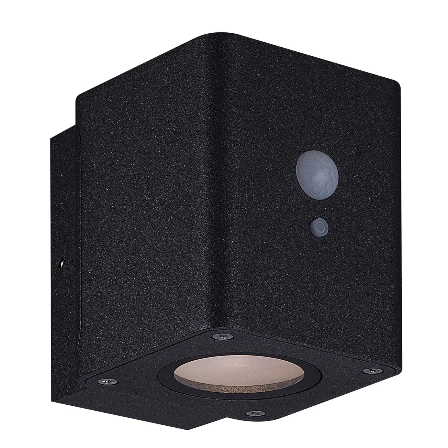 Megatron Loky LED-Solarwandleuchte, Sensor, eckig