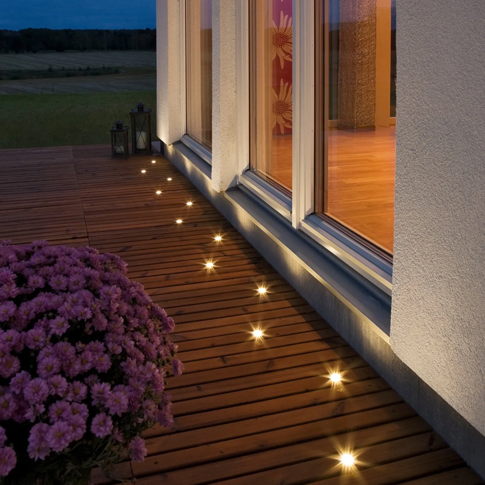 Mini-LED-Bodeneinbaustrahler 6er-Set flach