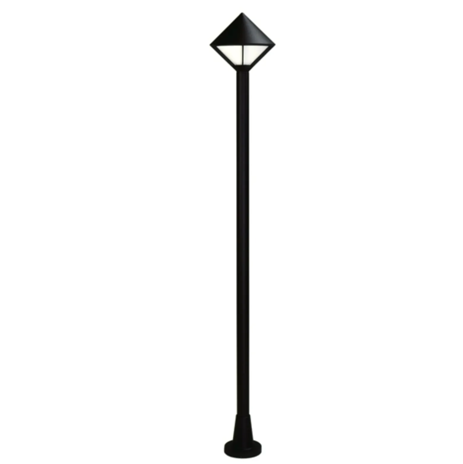 Moderne Mastleuchte 179, schwarz