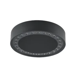 Molto Luce LED-Außen-Deckenlampe Nona, Ø 22,8 cm, anthrazit