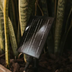 Newgarden LED-Solar-Lichterkette Maro, holzfarben, Jute IP44