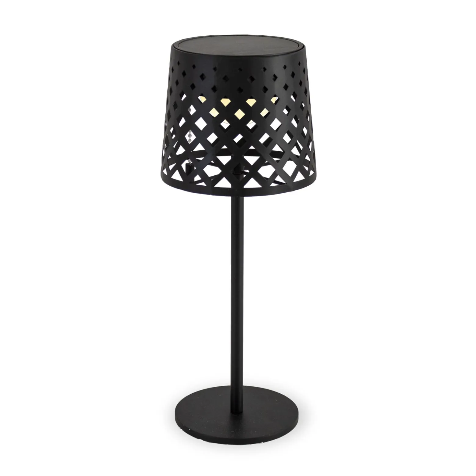 Newgarden LED-Solar-Tischleuchte Gretita, schwarz, Metall