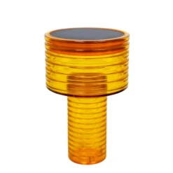 Newgarden LED-Solar-Tischleuchte Ambar, orange, PMMA, IP44