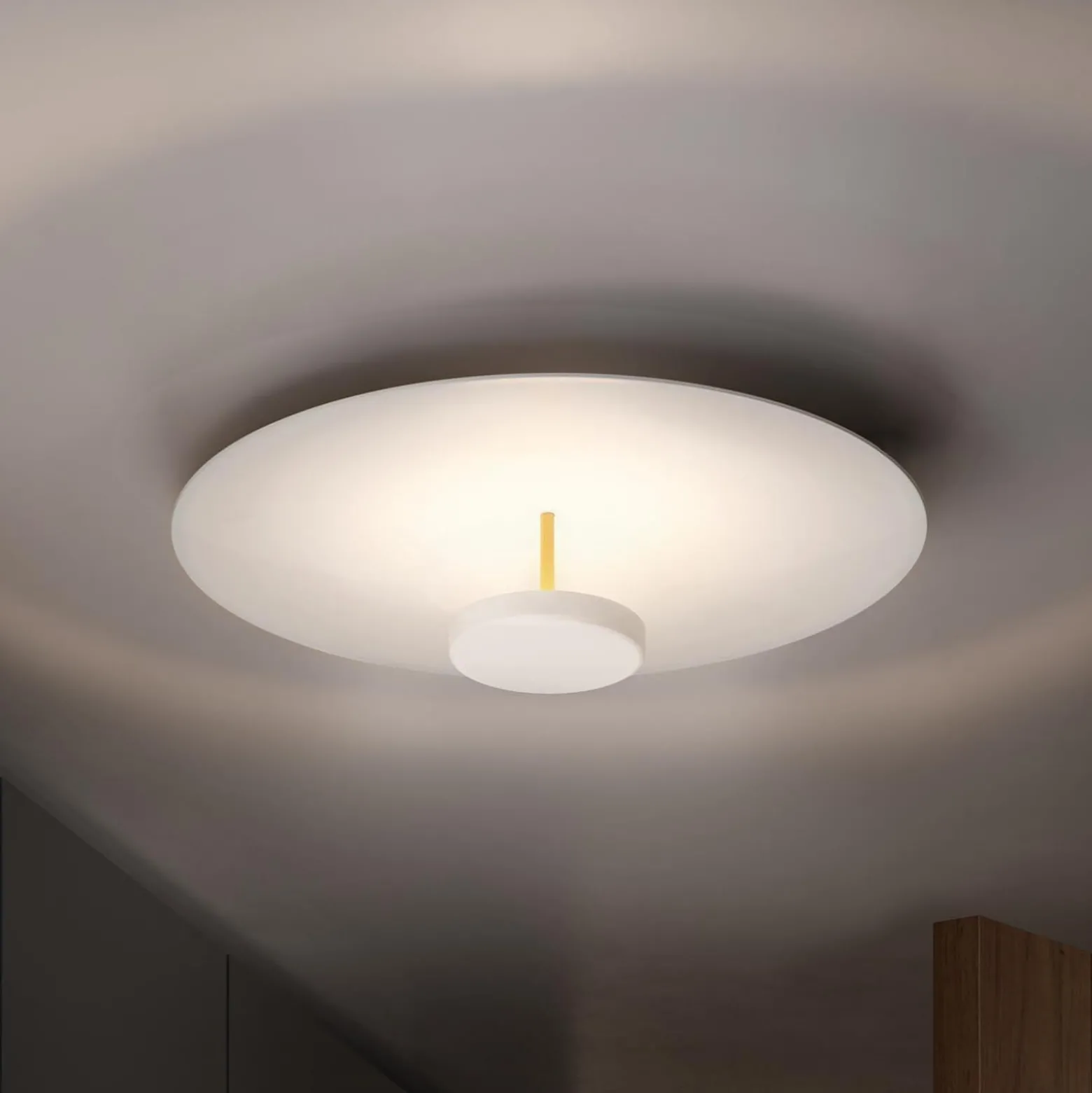OLEV LED-Deckenlampe OVERFLY PLUS, weiß, Ø 55 cm, Metall 927