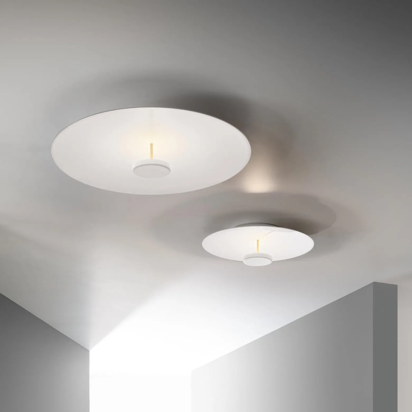 OLEV LED-Deckenlampe OVERFLY PLUS, weiß, Ø 55 cm, Metall 927