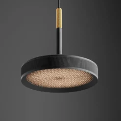 OLEV LED-Hängelampe OVERFLY, schwarz Ø 15 cm, Metall 927 dim