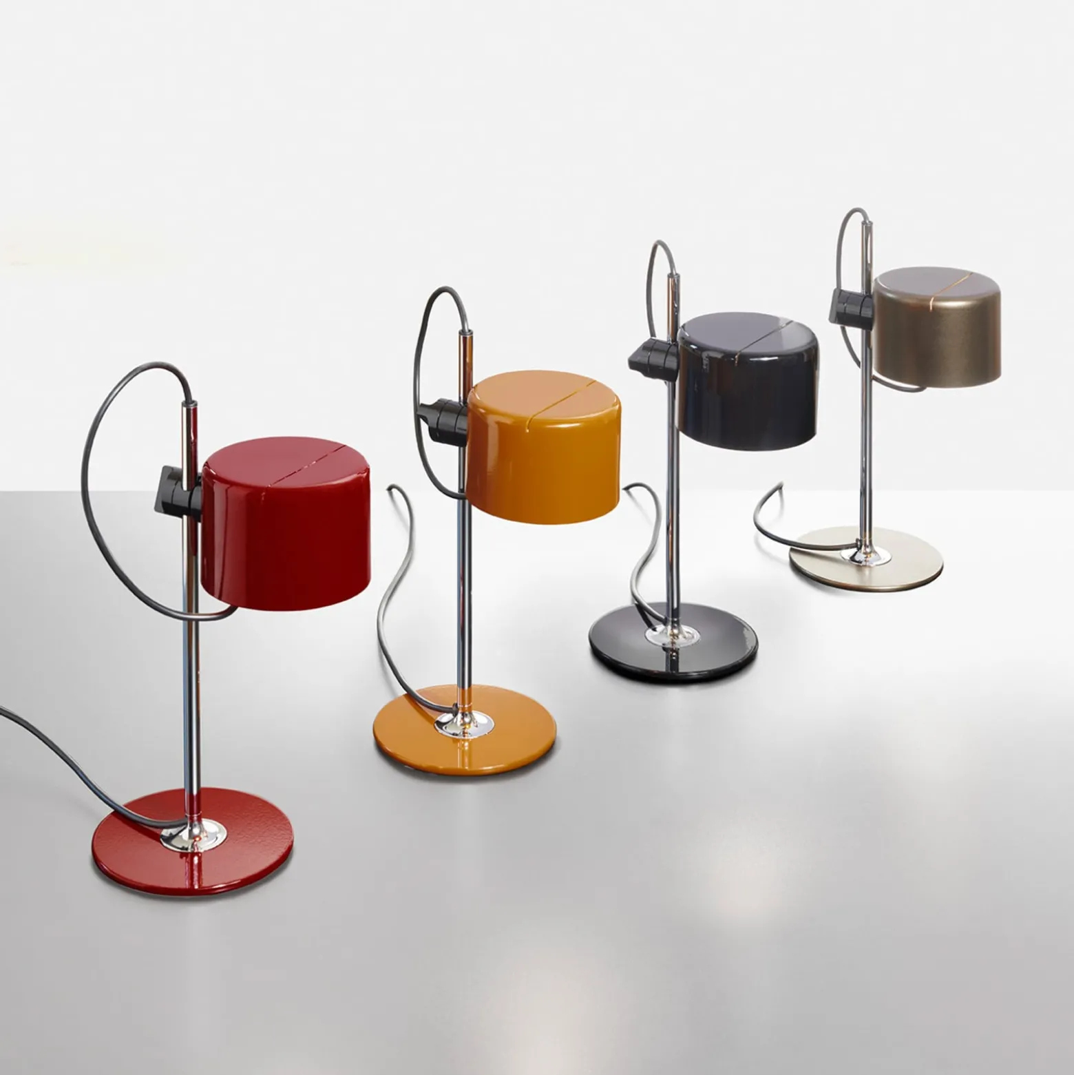 Oluce Mini Coupè LED-Tischleuchte, rot