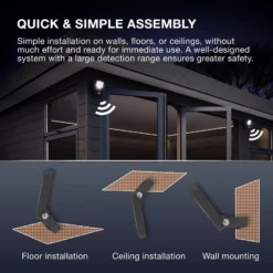 OSRAM Außenstrahler ENDURA FLOOD, grau, Sensor 50 W 840 IP44