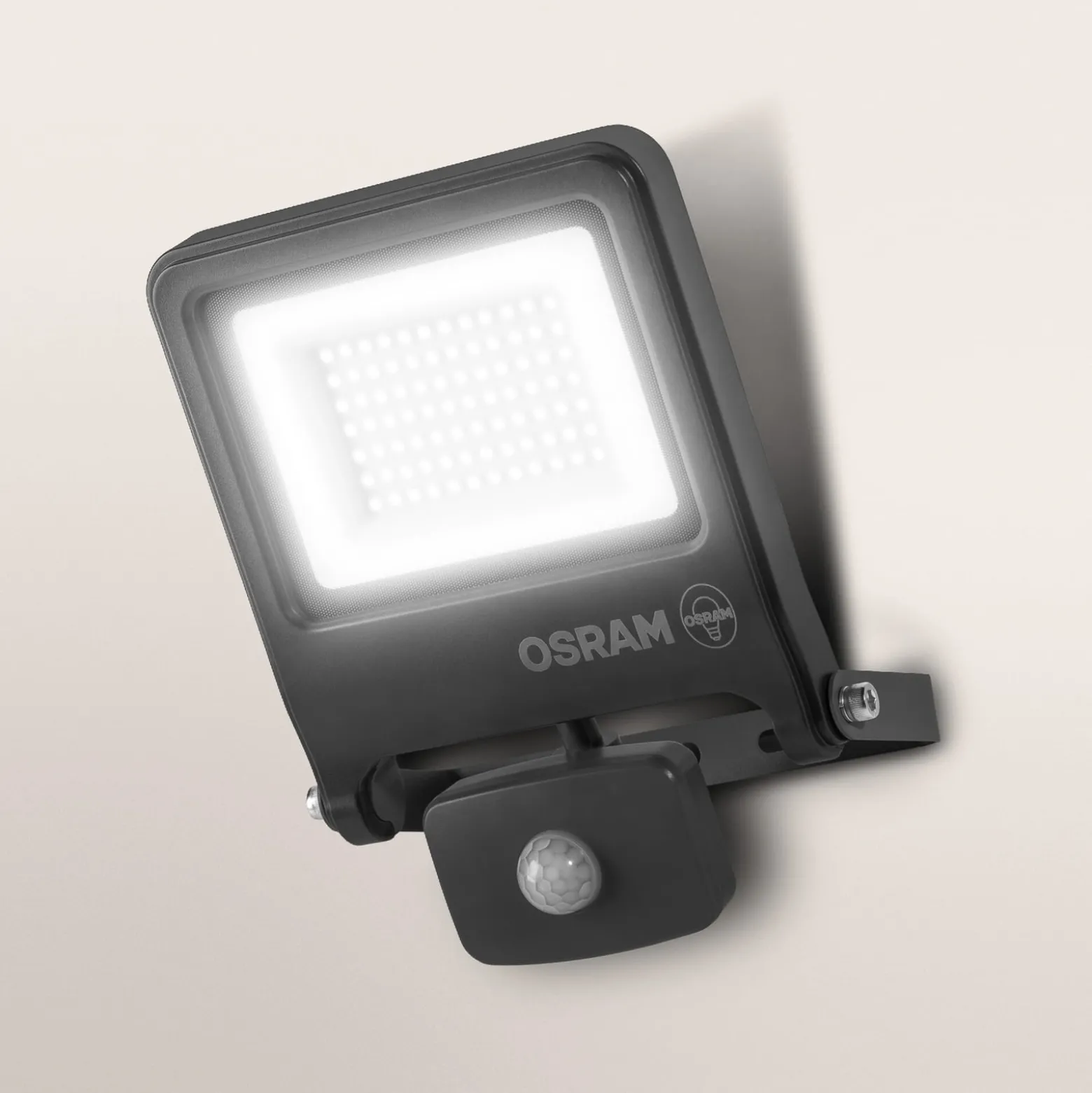 OSRAM Außenstrahler ENDURA FLOOD, grau, Sensor 50 W 840 IP44