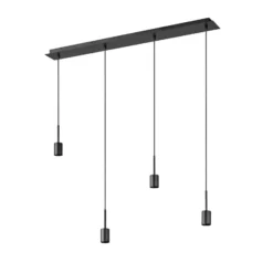OSRAM Hängelampe Decor Needle Linear, grau, Stahl, 4-fl. E27