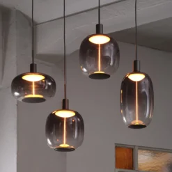OSRAM Hängelampe Decor Needle Linear, grau, Stahl, 4-fl. E27