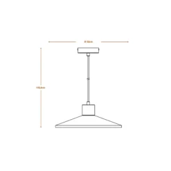 OSRAM Hängeleuchte CONCRETE WOOD, grau, Ø 32 cm, Beton, E27