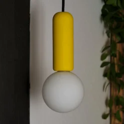 OSRAM Hängeleuchte Decor Concrete Mic, gelb, Beton, G9