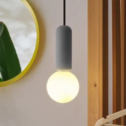 OSRAM Hängeleuchte Decor Concrete Mic, grau, Beton, G9