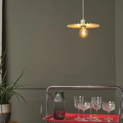 OSRAM Hängeleuchte Decor Plissee, beige, Stahl, E27