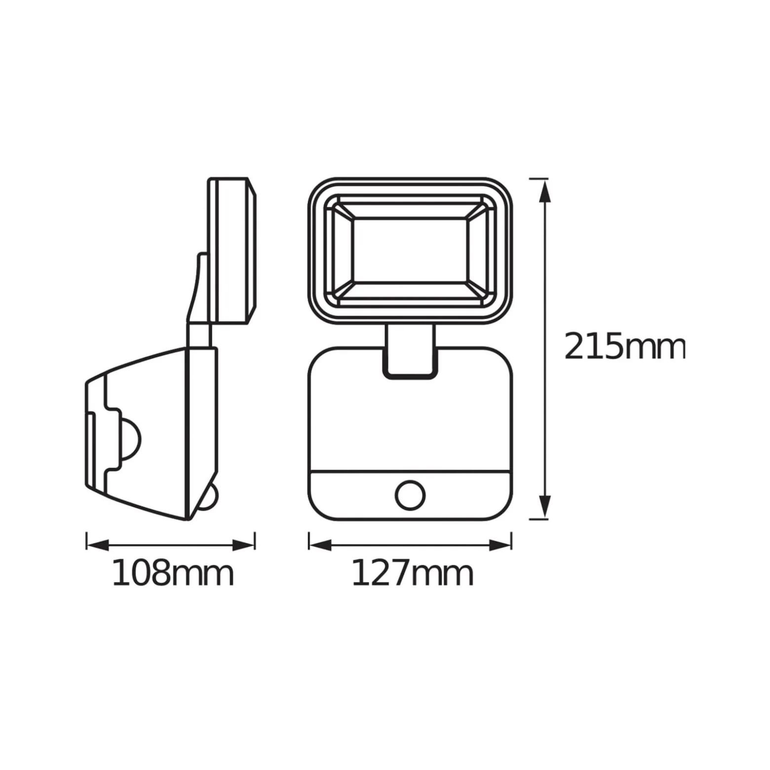 OSRAM LED-Außenstrahler DOUBLE 1-flg schwarz Sensor Batterie