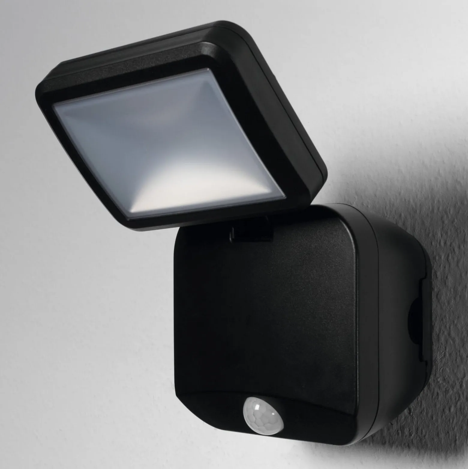 OSRAM LED-Außenstrahler DOUBLE 1-flg schwarz Sensor Batterie