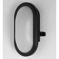 OSRAM LED-Außenwandlampe BULKHEAD, schwarz 11 W Plastik IP54