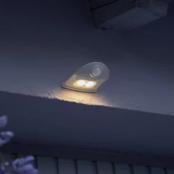 OSRAM LED-Außenwandlampe DOORLED DOWN silber Sensor Batterie