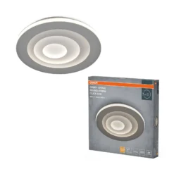 OSRAM LED-Deckenlampe ORBIS SPIRAL, Ø 51 cm, grau, clickdim