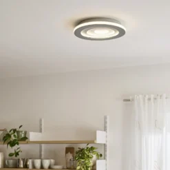OSRAM LED-Deckenlampe ORBIS SPIRAL CENTRAL LIGHT Ø 40cm grau