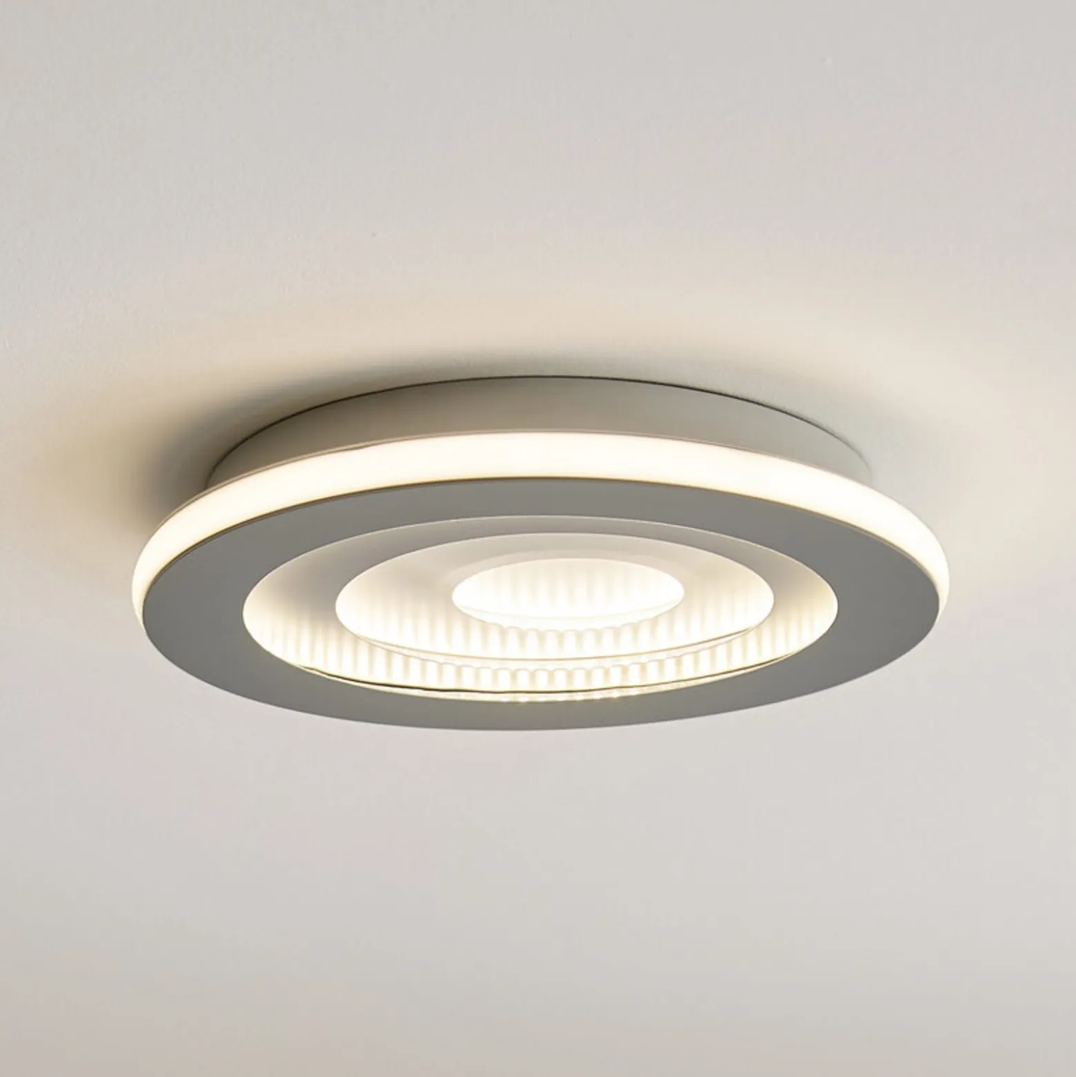 OSRAM LED-Deckenlampe ORBIS SPIRAL CENTRAL LIGHT Ø 40cm grau