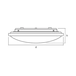 OSRAM LED-Deckenleuchte ORBIS, Ø 31 cm, CCT, weiß