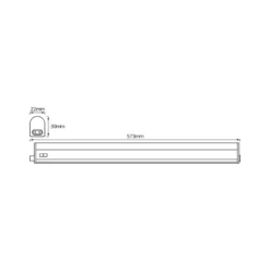 OSRAM LED-Lichtleiste SWITCH BATTEN, 57 cm, 3.000 K, weiß