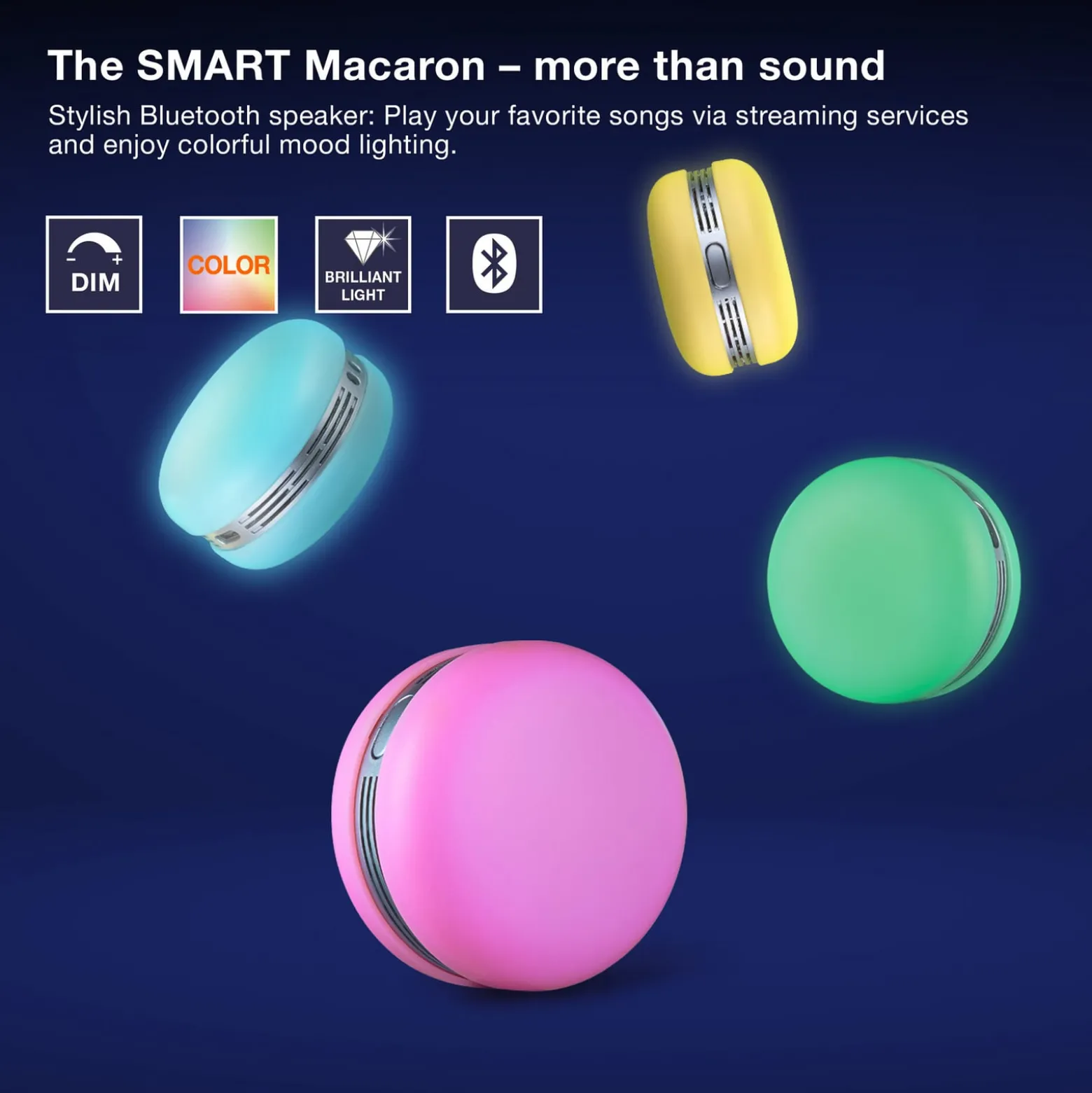 OSRAM SMART+ Bluetooth LED-Lautsprecher MACARON, grün, Akku