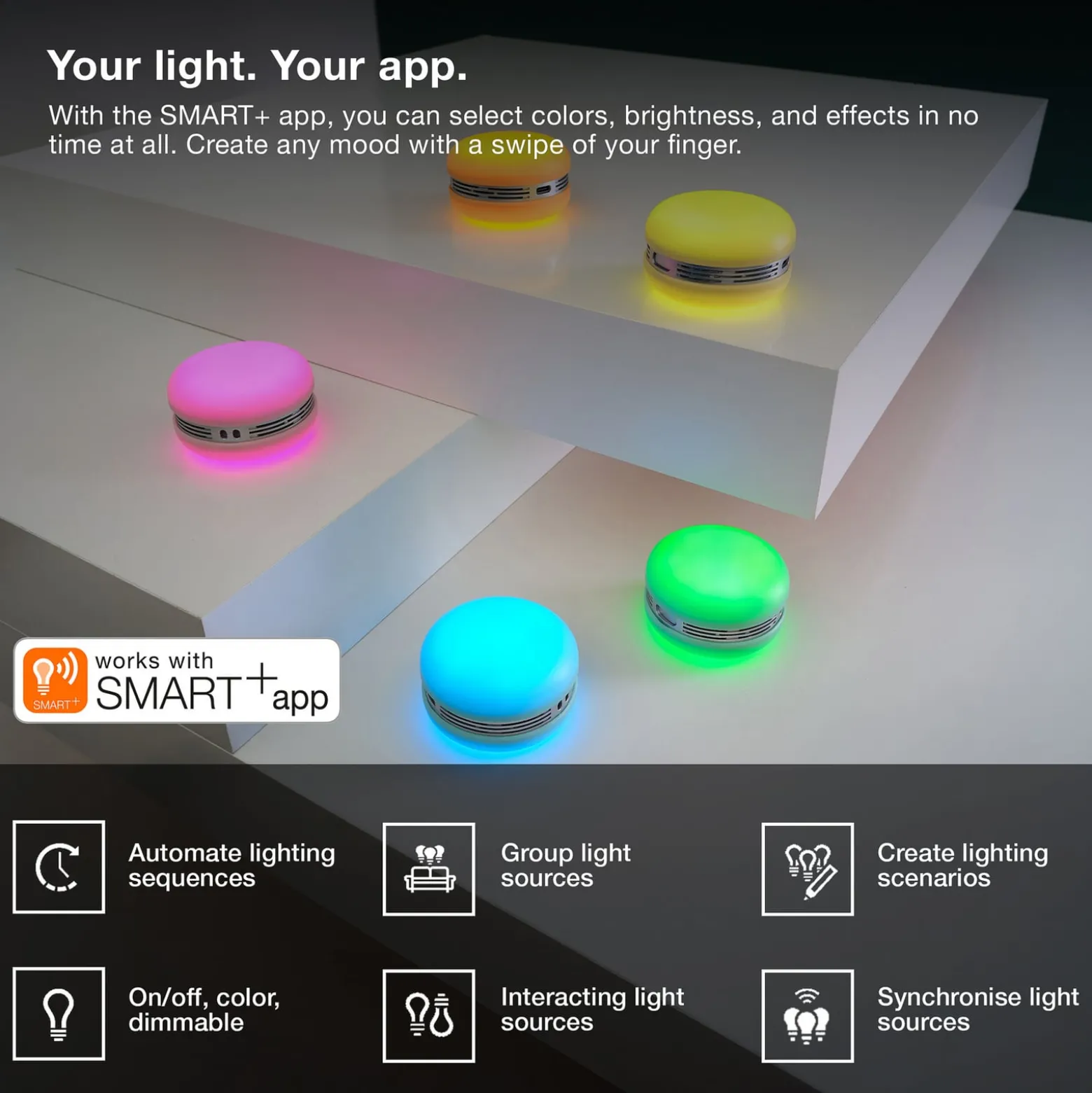 OSRAM SMART+ Bluetooth LED-Lautsprecher MACARON, blau, Akku