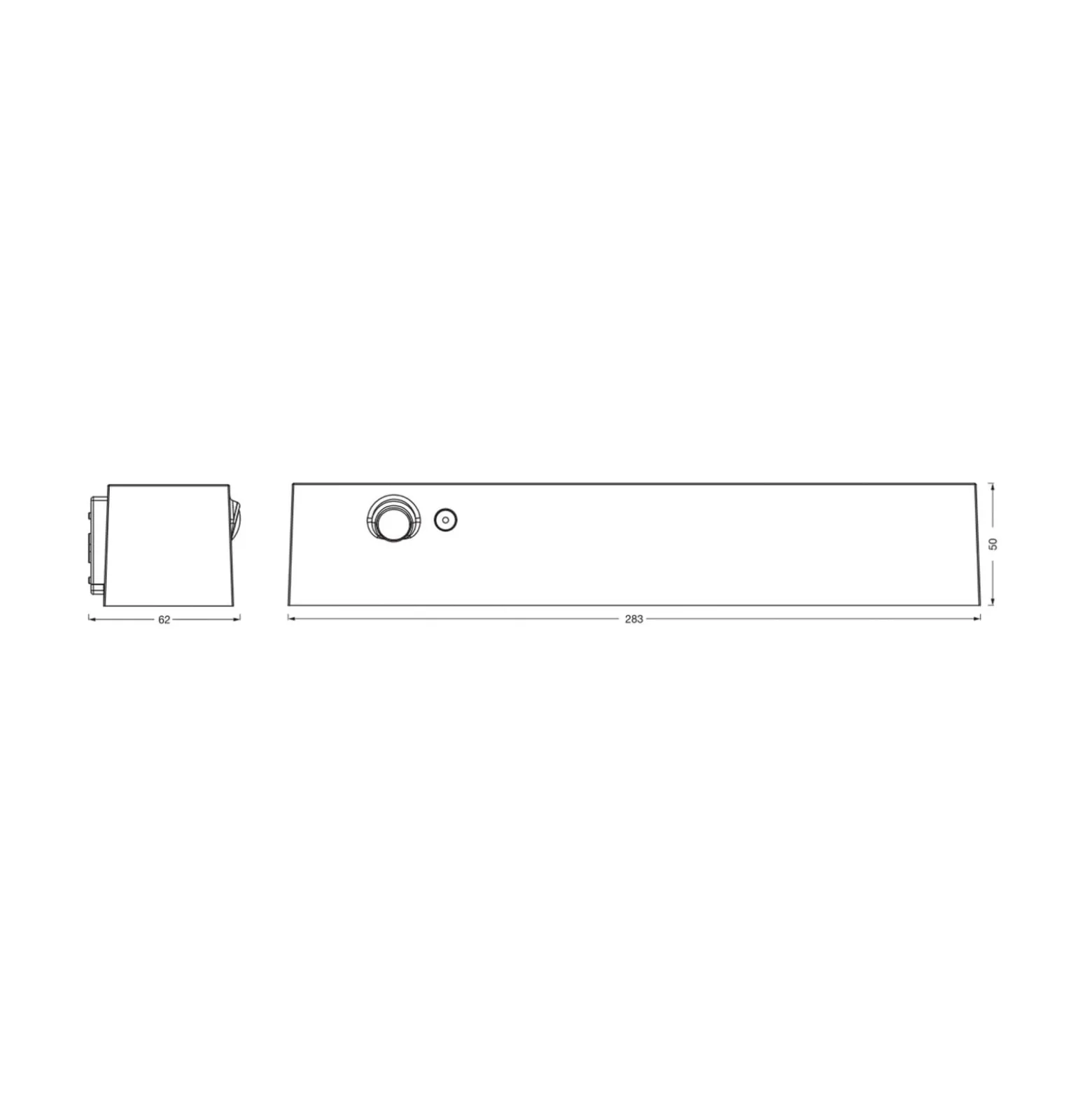 OSRAM Solar-Wandlampe ENDURA STYLE SHORE, grau, Sensor, IP54