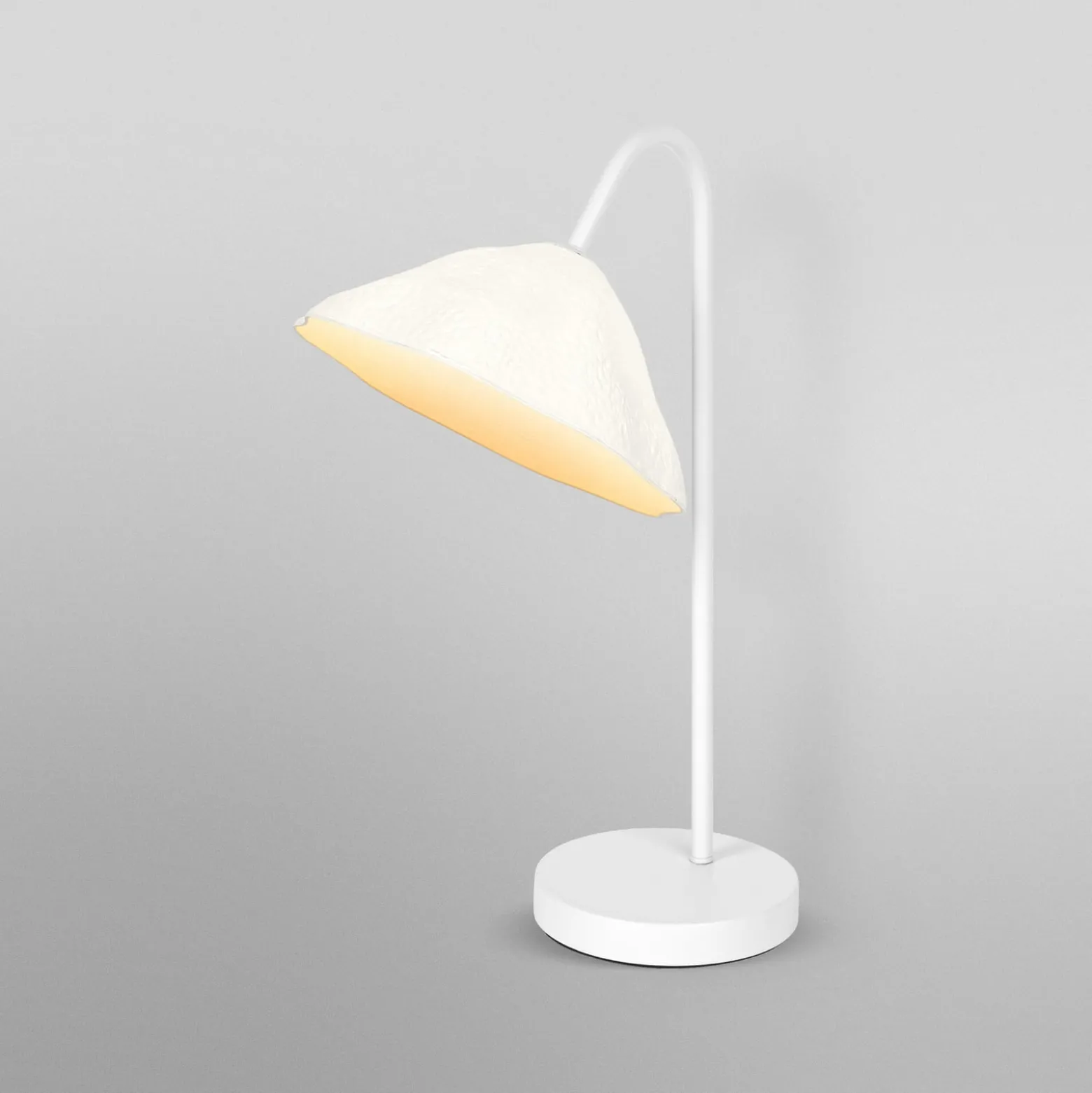 OSRAM Tischlampe Decor Lotus Leaf, 1-fl., weiß, Papier, E14